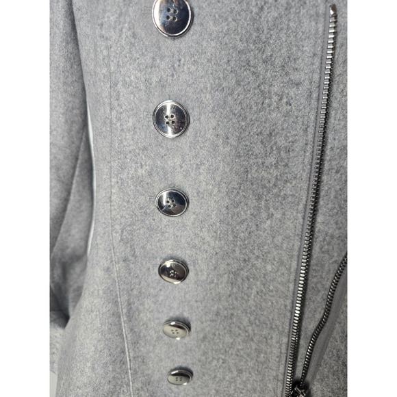 Altuzarra Peacoat Front Zip Long Wool Cashmere Blend Coat Reg. $2,425 Medium - Picture 15 of 15